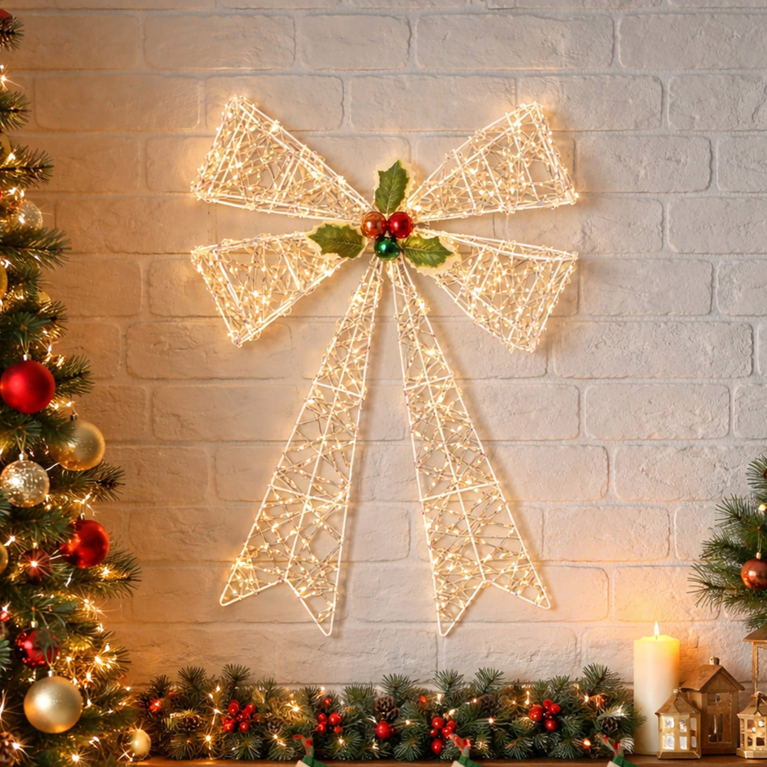 Niran Bow LED Christmas Light Display
