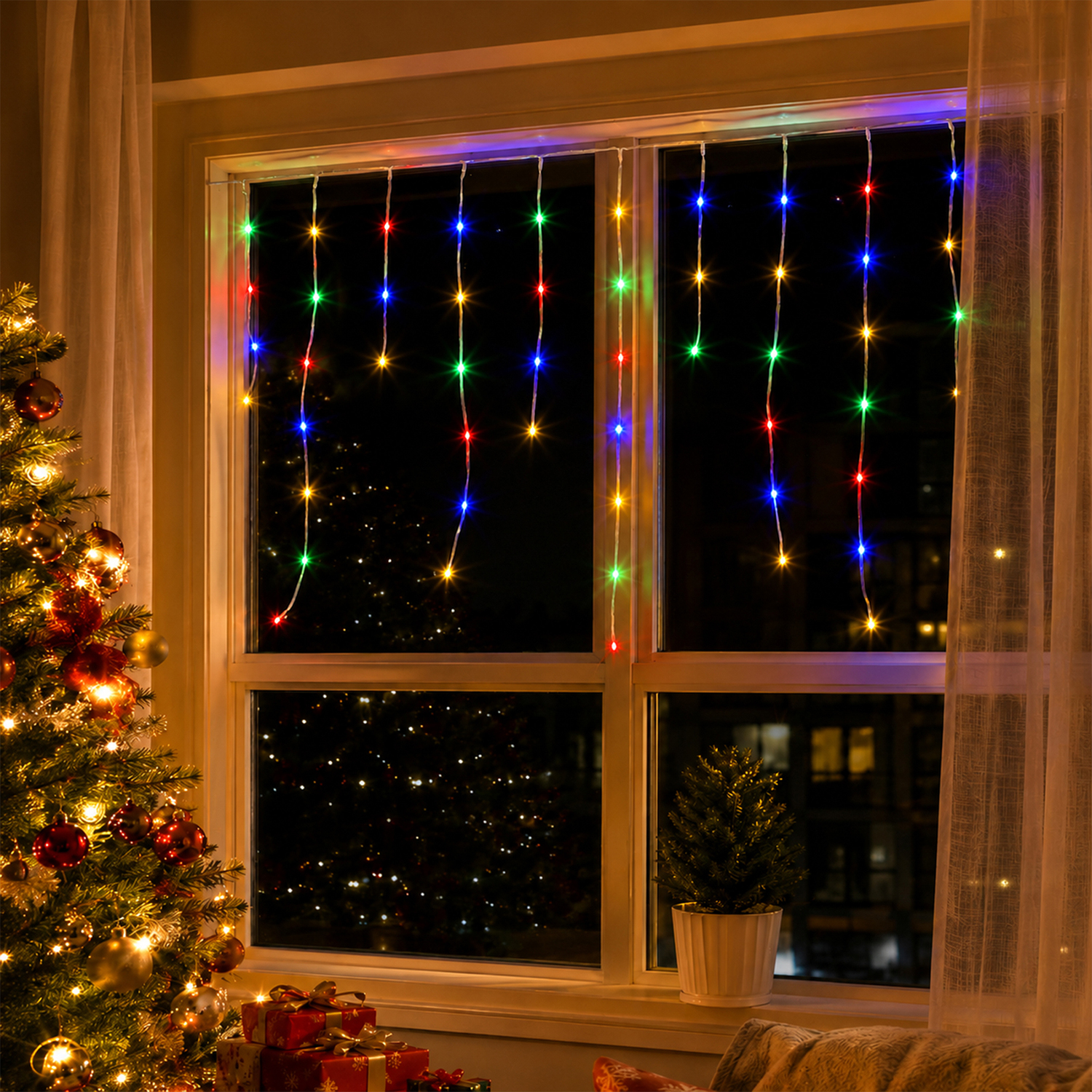 600 Kiran LED Icicle Lights