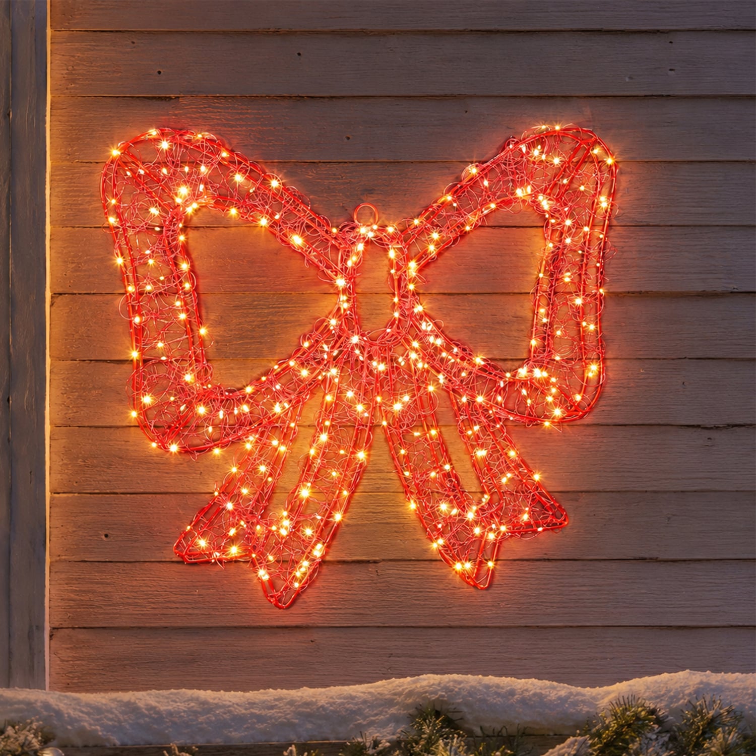 400 Oren 3D Lit Bow LED Christmas Light Display