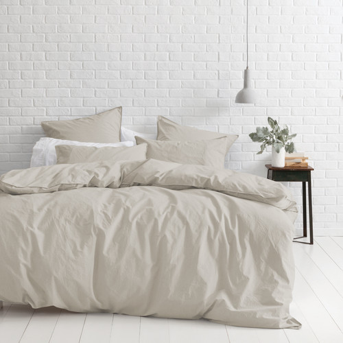 Natural Melange Vintage Soft Wash Cotton Quilt Cover Set Temple & ster