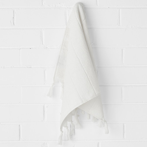 Fringed Paros 580GSM Cotton Bathroom Towels