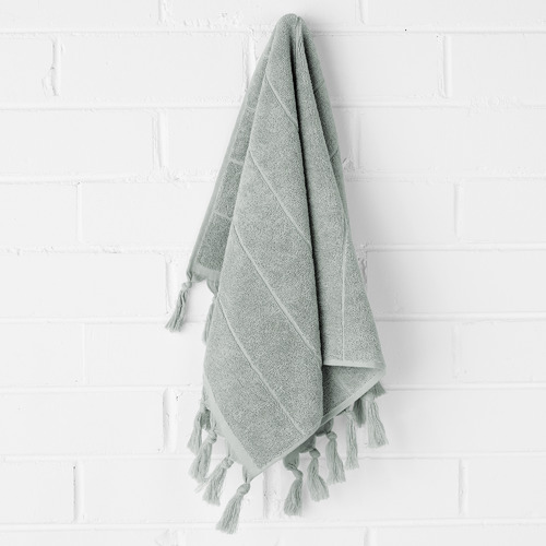 Aura By Tracie Ellis Fringed Paros 580GSM Cotton Bathroom Towels ...