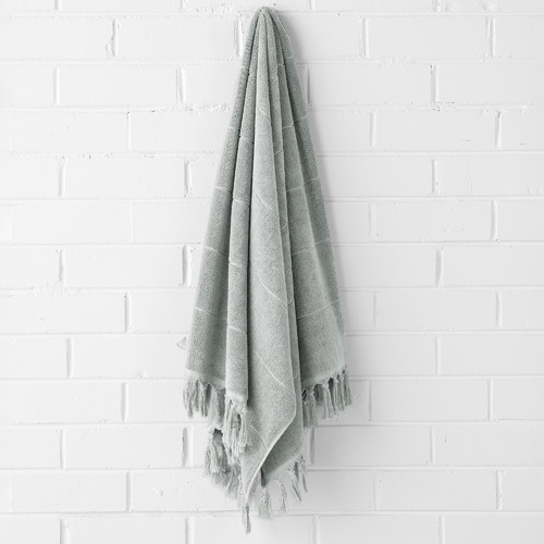 Fringed Paros 580GSM Cotton Bathroom Towels