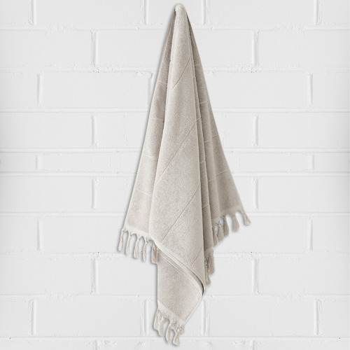 Fringed Paros 580GSM Cotton Bathroom Towels