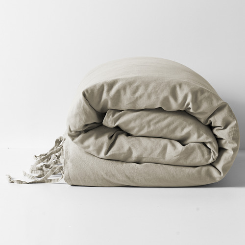 Natural Maison Vintage Linen-Blend Quilt Cover
