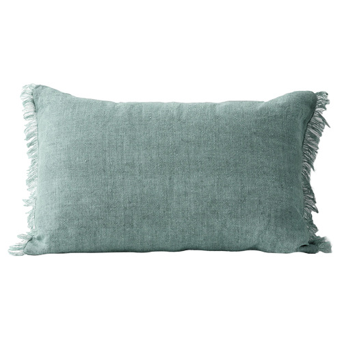 Fringed-Vintage-Wash-Linen-Rectangular-Cushion