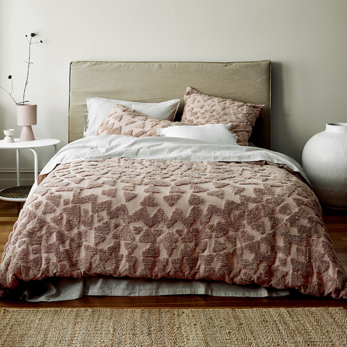 Aura By Tracie Ellis Rosewater Maya Cotton Quilt Cover | Temple & Webster