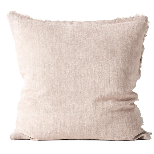 Fringed Vintage Linen Cushion