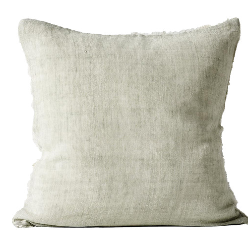 Fringed Vintage Linen Cushion