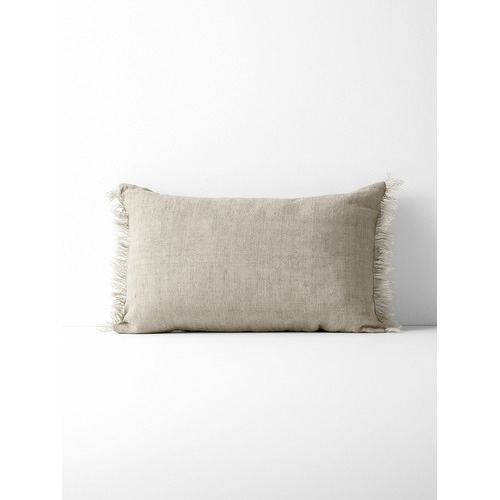 Natural Vintage Rectangular Linen Cushion