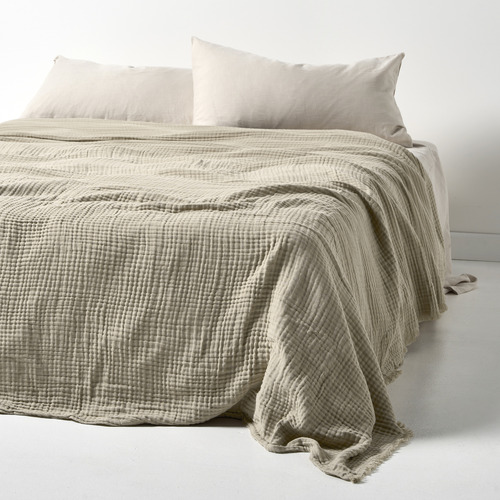 Crinkle Cotton Bed Cover Temple & ster