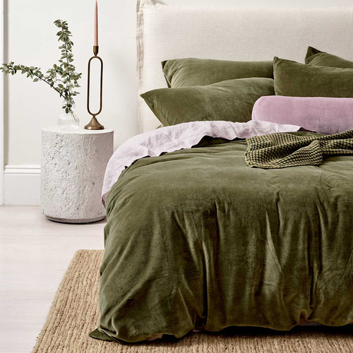 Caper Luxury Velvet Queen Quilt Cover