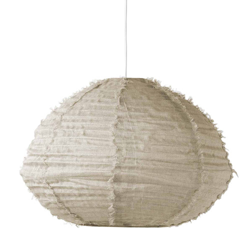 Cloud Fringed Oval Pendant Shade