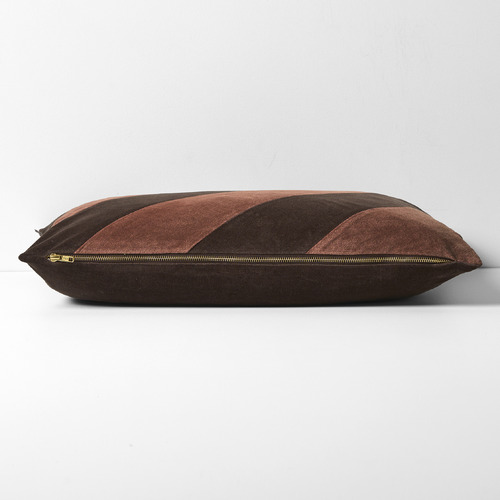 Striped Luxury Velvet Rectanglur Cushion
