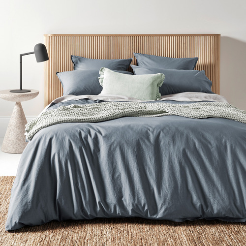 Denim Evie Stonewash Organic Cotton Quilt Cover