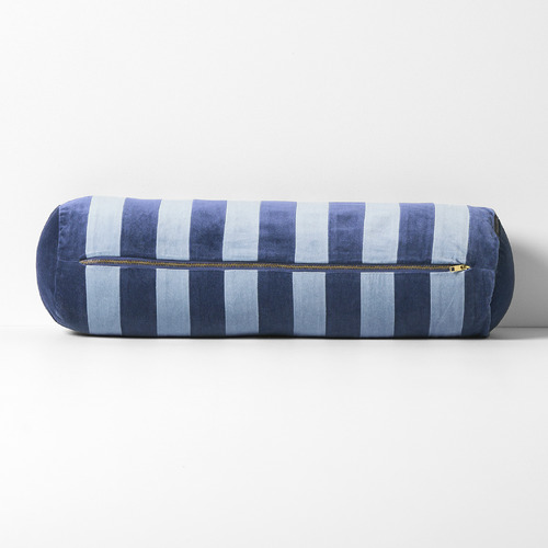 Striped Luxury Velvet Bolster Cushion