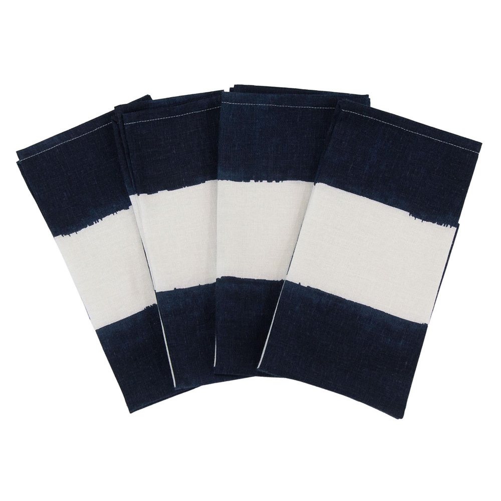 Riviera Stripe Cotton & Linen Napkins