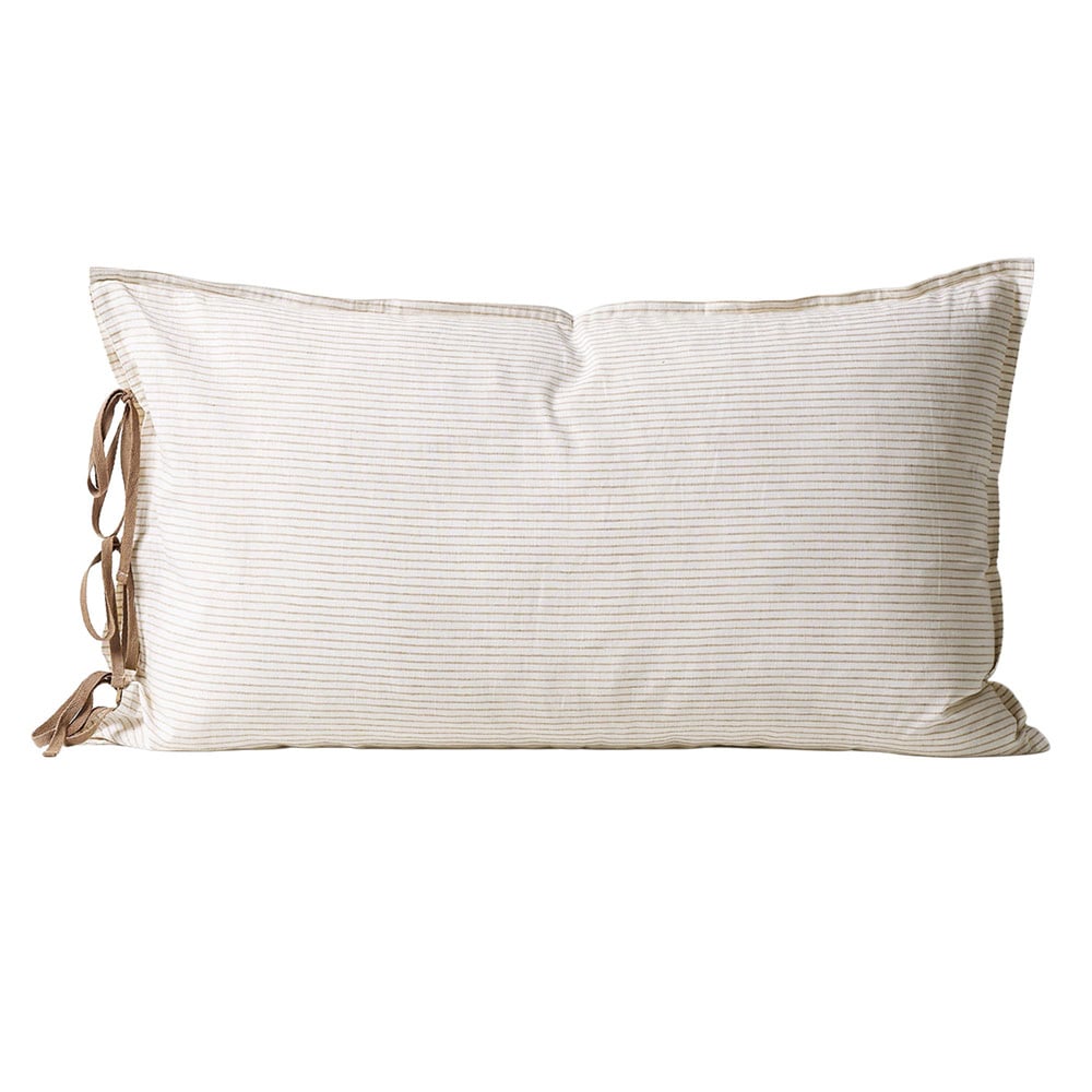 Chambray Mini Stripe Linen & Cotton Standard Pillowcase