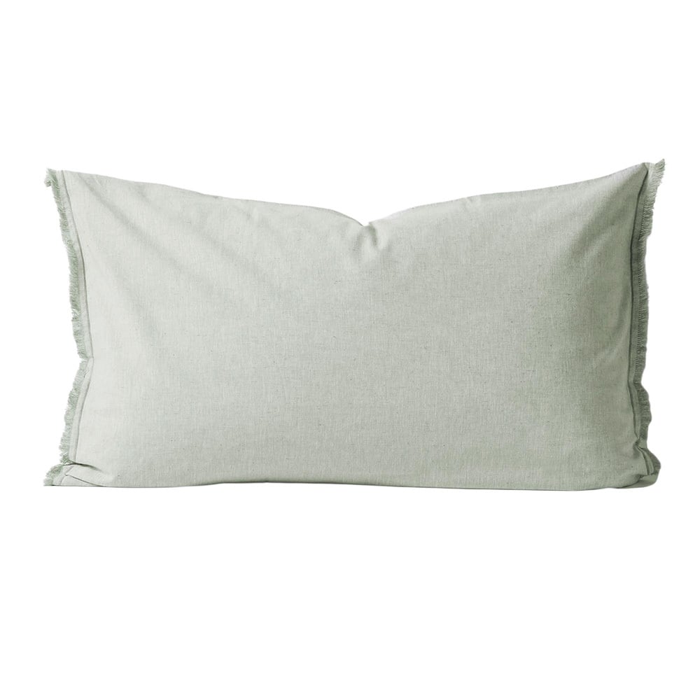 Chambray Fringe Linen & Cotton Standard Pillowcase