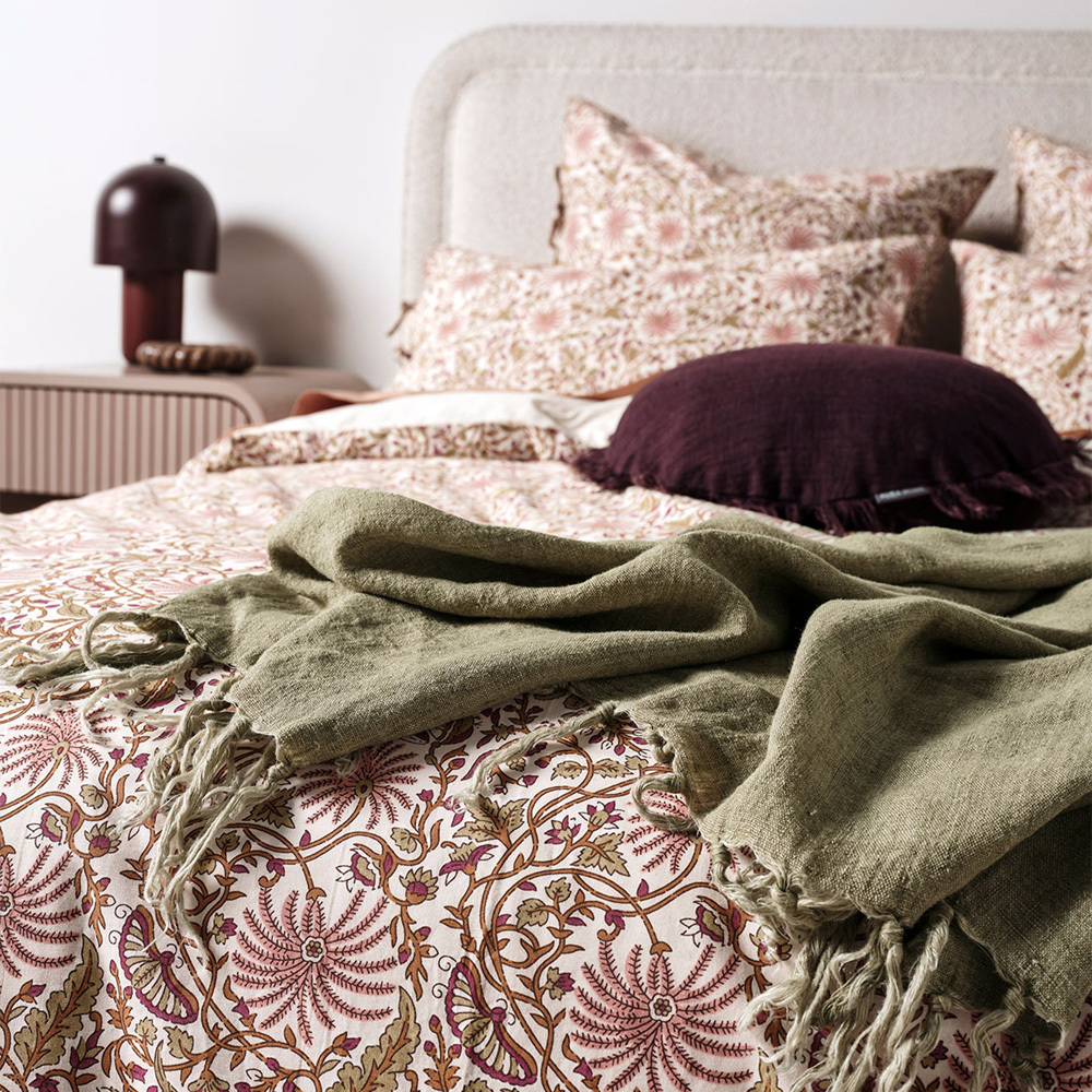 Mulberry Oasis Cotton Quilt Cover Set