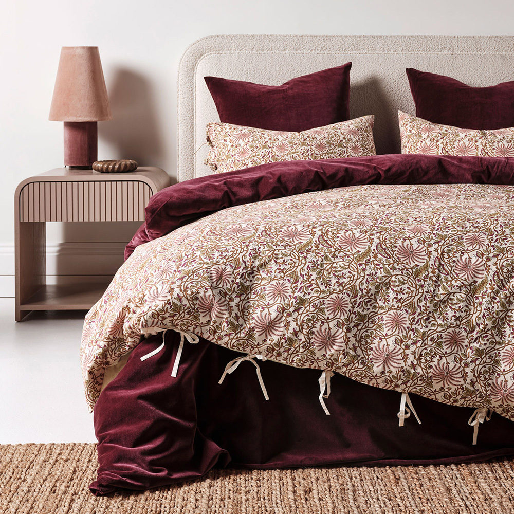 Mulberry Oasis Cotton Quilt Cover Set