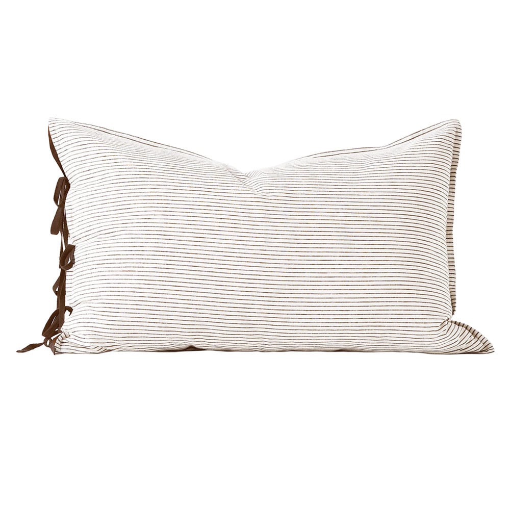 Chambray Mini Stripe Linen & Cotton Standard Pillowcase
