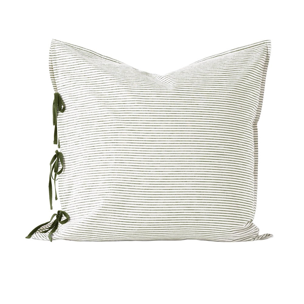 Chambray Mini Stripe Linen & Cotton European Pillowcase