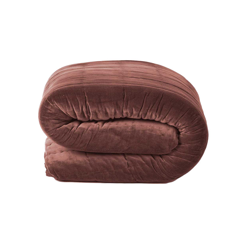 Luxury Cotton Velvet Coverlet