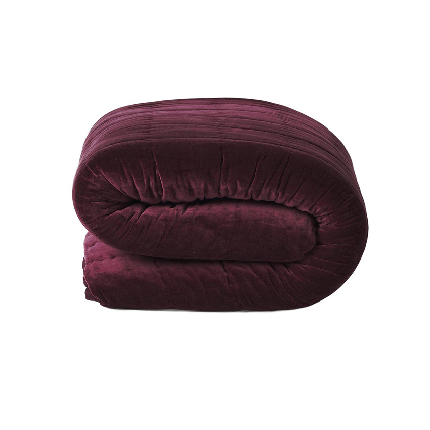 Luxury Cotton Velvet Coverlet