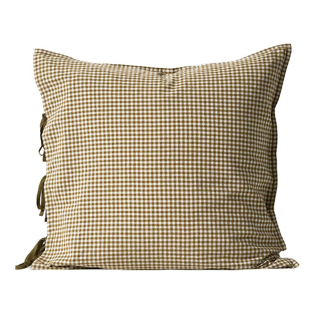 Mini Gingham Linen & Cotton European Pillowcase