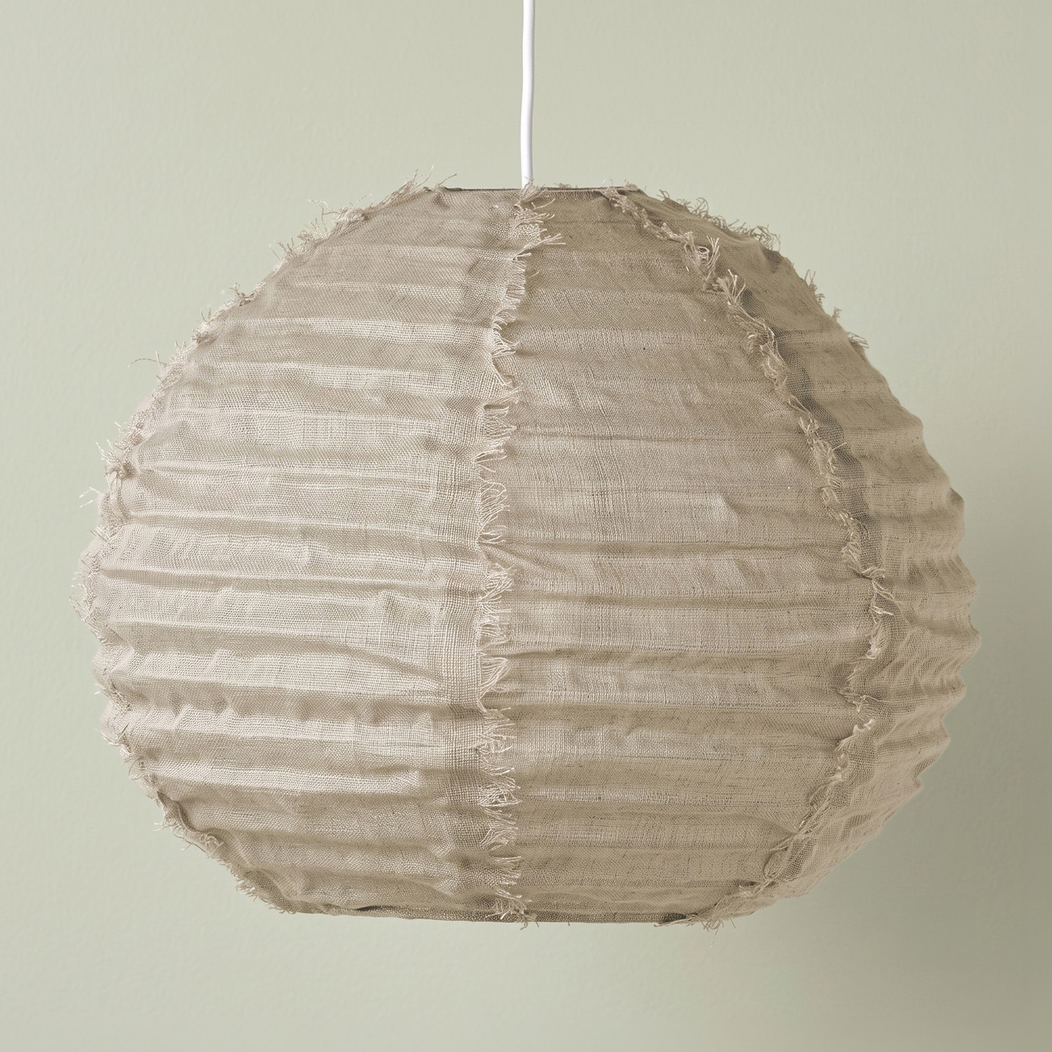Cloud Ball Fringed Linen Pendant Shade