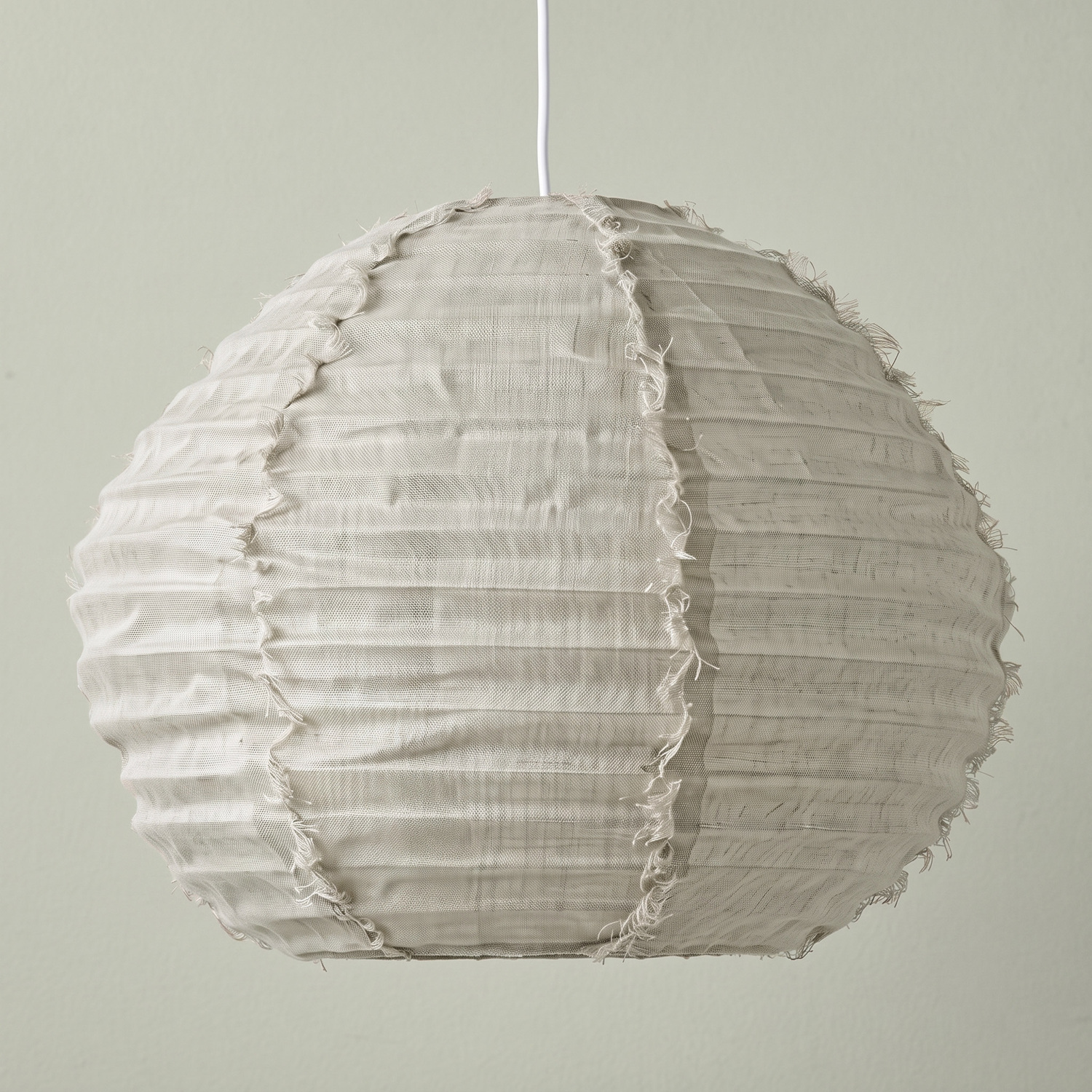 Cloud Ball Fringed Linen Pendant Shade