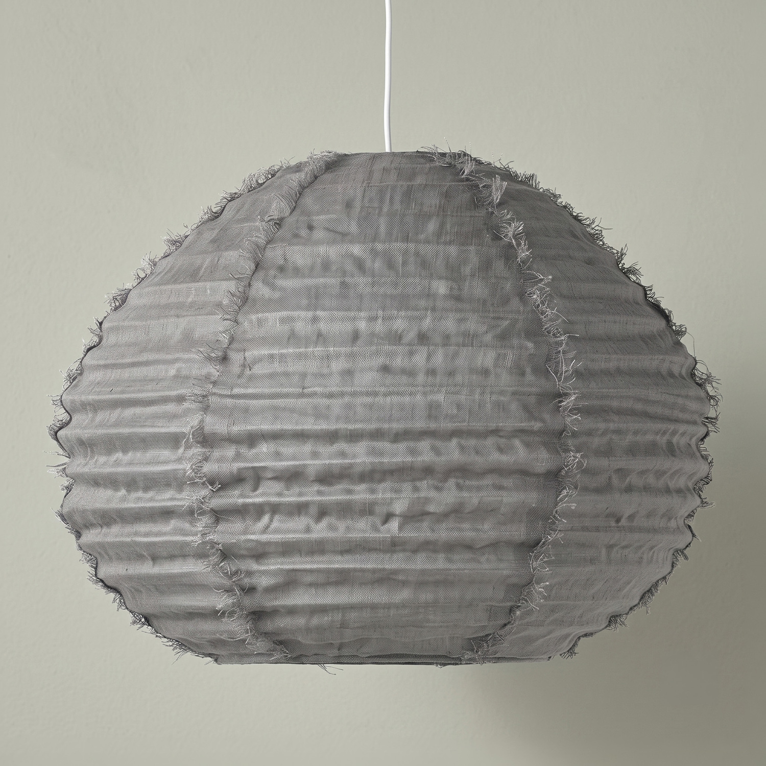 Cloud Ball Fringed Linen Pendant Shade
