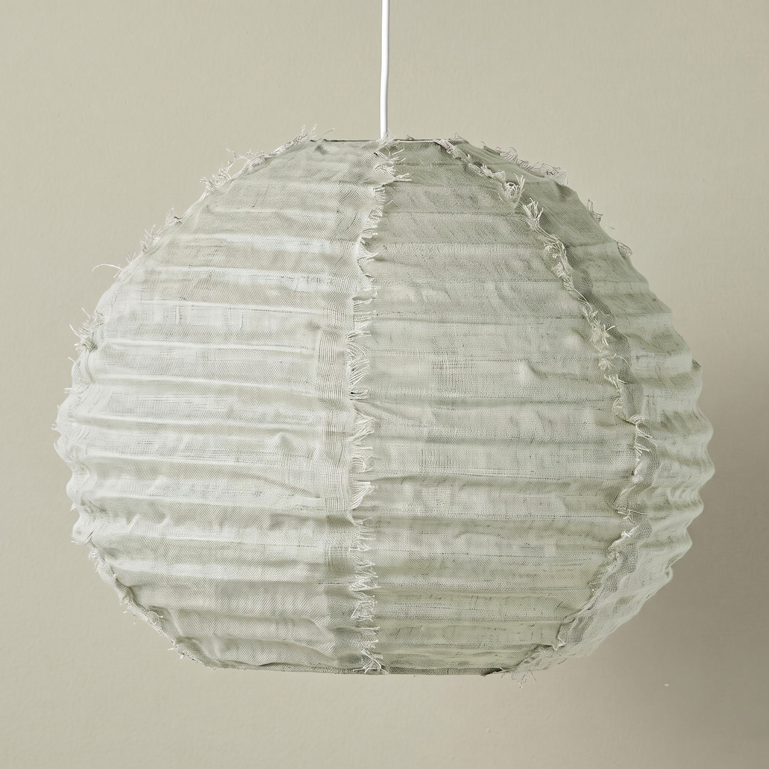 Cloud Ball Fringed Linen Pendant Shade