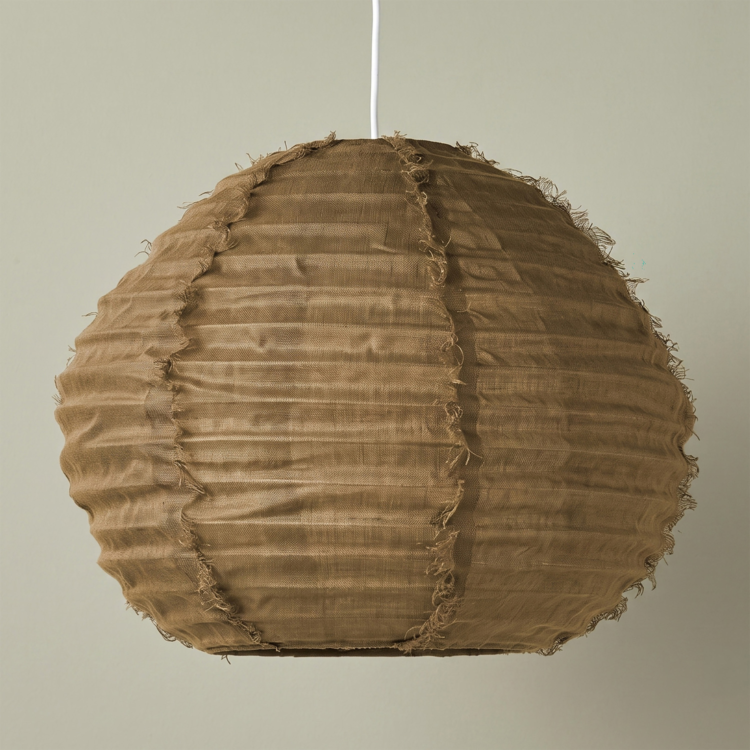Cloud Ball Fringed Linen Pendant Shade