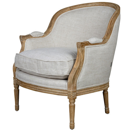 linen oak chair