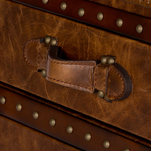 Drawer Side Table Trunk, Leather Trunk Handles Australia