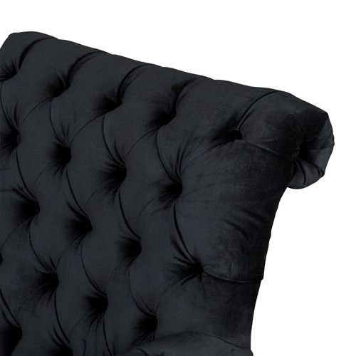 Balmoral Lane Hurley Piano Black Velvet Chair Temple & ster