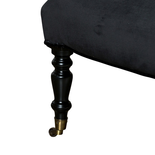 Balmoral Lane Hurley Piano Black Velvet Chair Temple & ster