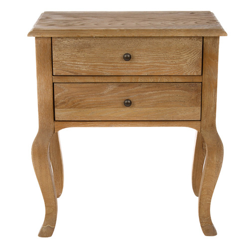 Hendrik Oak Wood Bedside Table Temple & ster