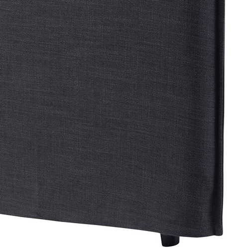 Charcoal Diablo Bedhead with Slipcover