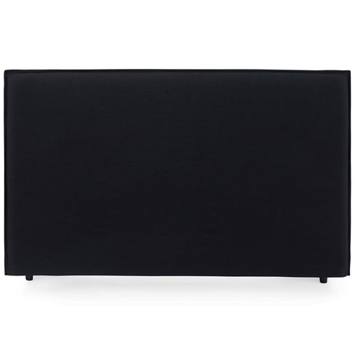 Hyde Park Home Black Diablo Bedhead with Slipcover | Temple & Webster