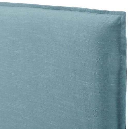 Teal Diablo Bedhead with Slipcover