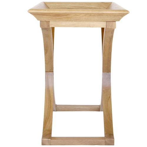 Maru Cross Legged Oak Side Table