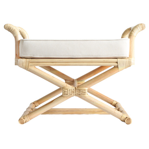 Bango Rattan Ottoman