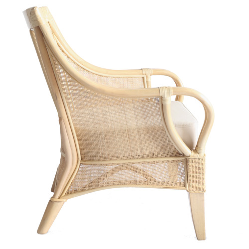Hyde Park Home Echo Weave Rattan Lounge Chair | Temple & Webster