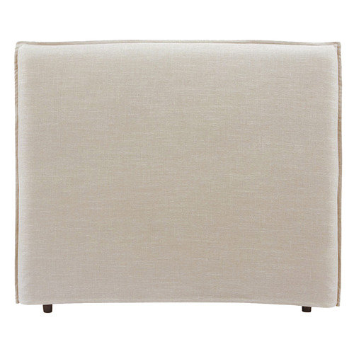 Hyde Park Home Latte Diablo Bedhead with Slipcover | Temple & Webster