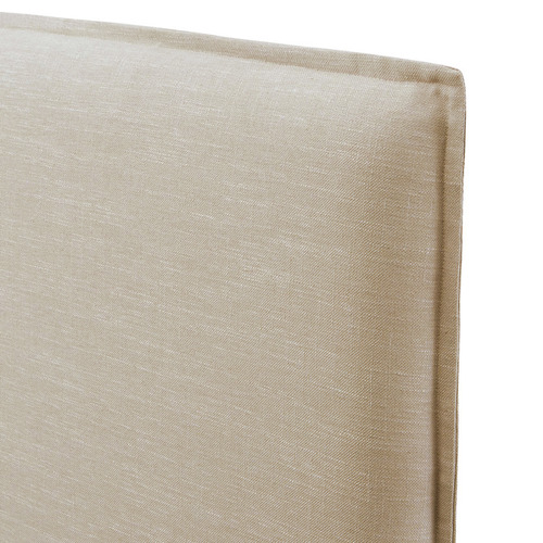 Hyde Park Home Latte Diablo Bedhead with Slipcover | Temple & Webster