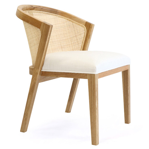 Hyde Park Home Carrie Oak Wood Dining Chair | Temple & Webster