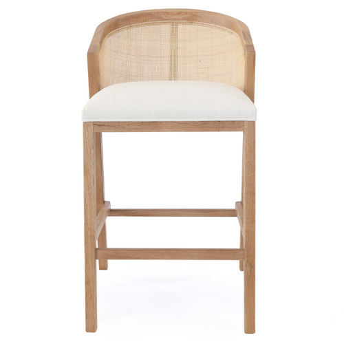 65cm Vaskar Oak Wood Barstool